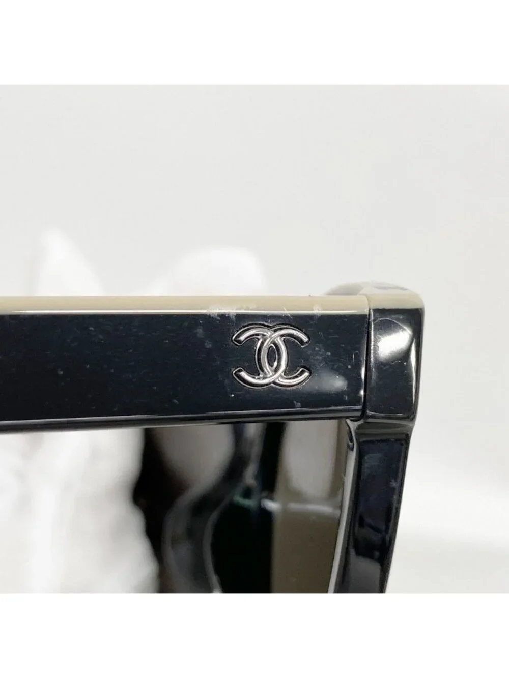 Chanel Sunglasses Acetate Black Silver Eyewear